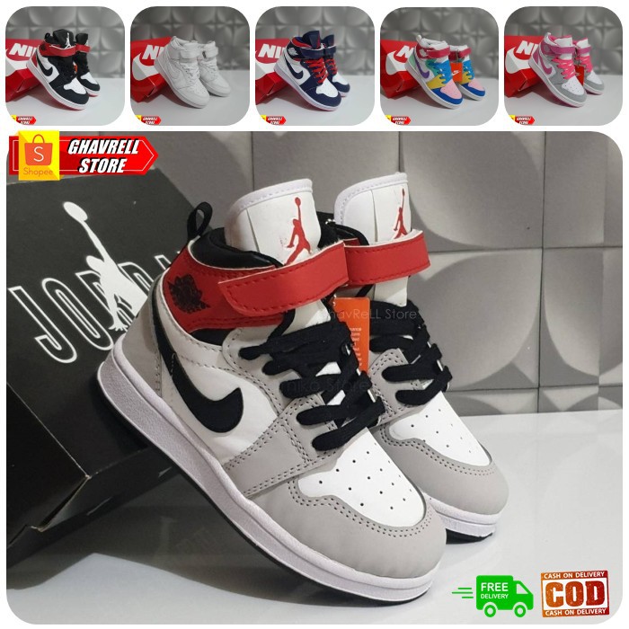 Nke_air_j0rdan_high Mid Kids Premium Shoes - Children& 39;s J0rdan Basketball Shoes - รองเท้าผ้าใบสุ