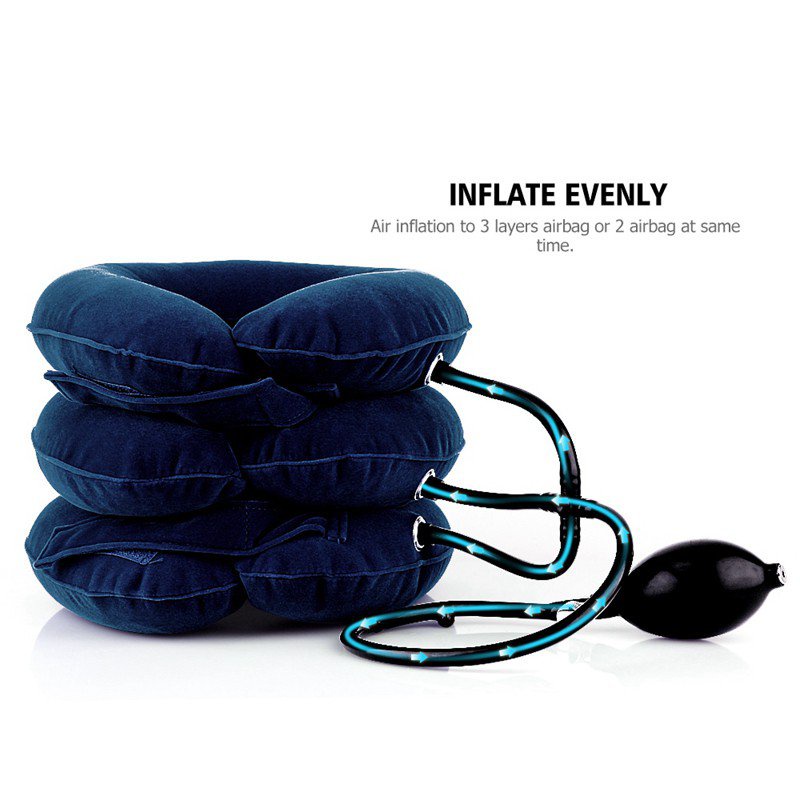 Hailicare Inflatable Cervical Neck Traction Support Pillow Pain Care
