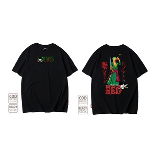 เสื้อยืด ลายการ์ตูนอนิเมะ RORONOA ZORO ONE PIECE 02 พรีเมี่ยม