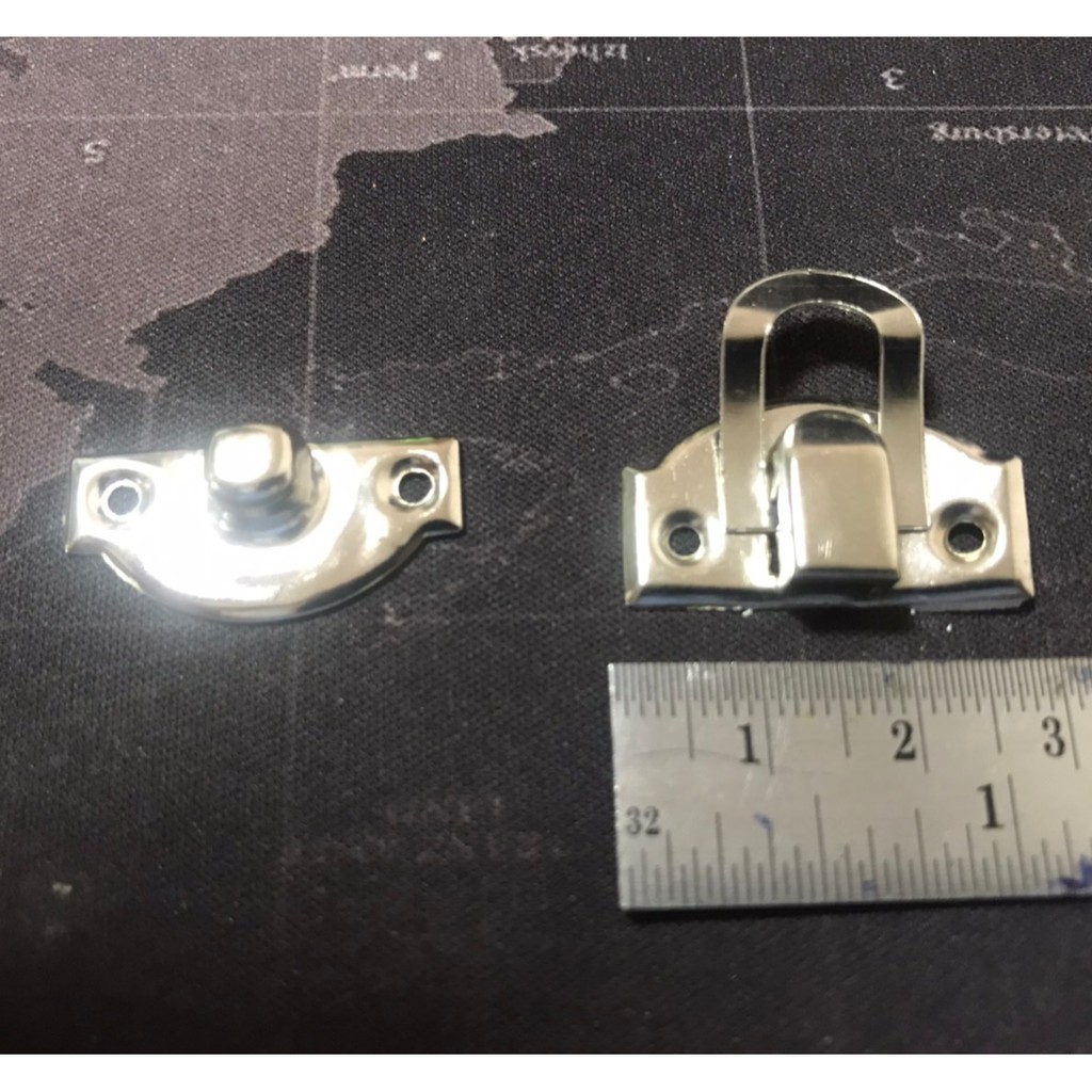 ตัวล็อคกล่อง ขนาด 2.0 , 2.7 cm. ใช้ล็อคฝาเปิดกล่องไม้ / เหล็ก / พลาสติก มีน๊อตให้ ราคา ถูกที่สุด ดีลบีเคเค แกลเลอรีภาพที่ 2