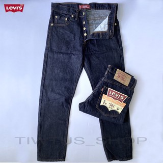 กางเกงยีนส์ Levi’s ลีวาย501 สีมิดไนท์ ผ้าcotton100% ขากระบอกดุมริมแดง