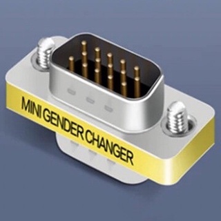 ข้อต่อ VGA ตัวผู้ เป็น ตัวผู้ 15 Pin ใช้สำหรับสายVGA 2เส้นมาต่อกัน หรือจะแปลงสายVGAจากตัวผู้ให้เป็นตัวเมีย