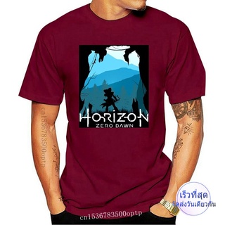 เสื้อยืดเท่ๆ ใหม่เสื้อยืดลําลองสําหรับผู้ชายแขนสั้นพิมพ์ลาย Zero Dawn Horizon Zero Dawn 6XL 035461