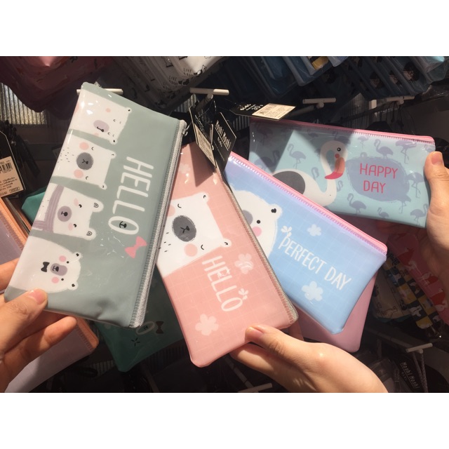 กระเป๋าดินสอ ลายน่ารัก จาก moshimoshi