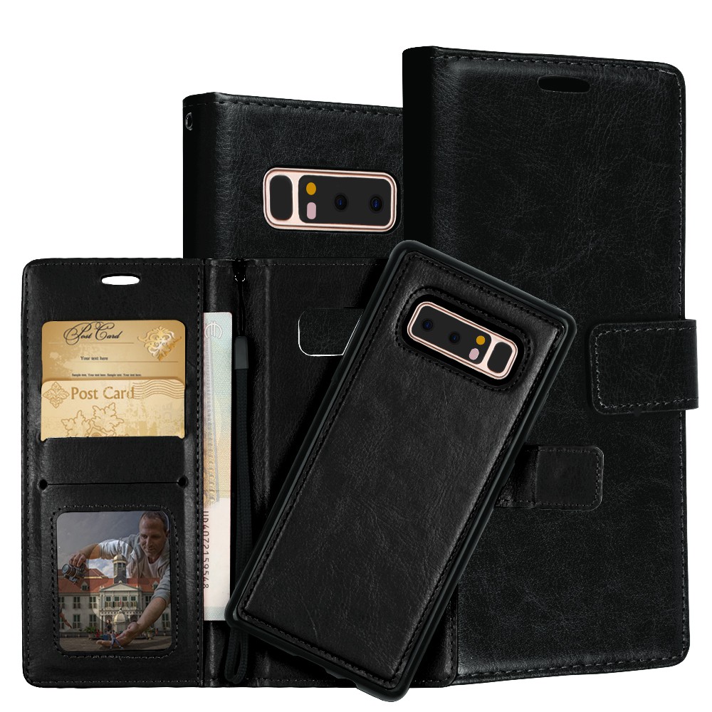 2 in 1 Leather Flip Case for Samsung Galaxy Note 8 เคสหนังเทียม แบบมีฝาปิด รุ่น 2 อิน 1 สำหรับ ซัมซุง กาแล็กซี่ โน้ต8