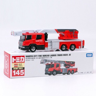 รถเหล็กTomica ของแท้ Long Tomica No.145 Nagoya City Fire (มีสติ๊กเกอร์ First Lot 2021)