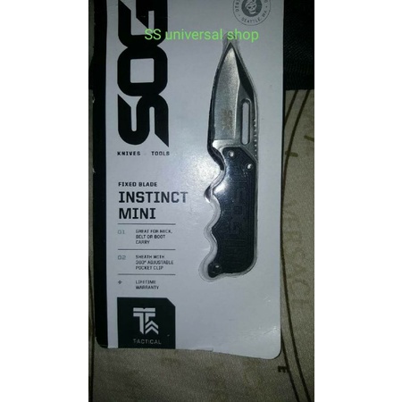 มีดใบตาย มีด SOG FIXED BLADE INSTINCT MINI รุ่นด้ามยาง