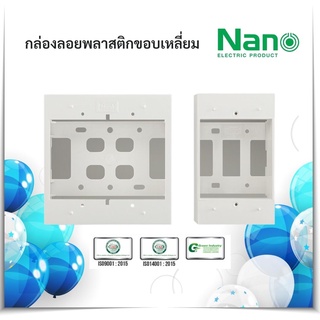 (พร้อมส่ง ไวมาก) กล่องลอยขอบเหลี่ยม NANO นาโน(1ชิ้น)