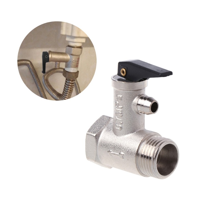 Brass G1/2" DN15 0.7mpa Pressure Safety Relief Valve For Electric Water