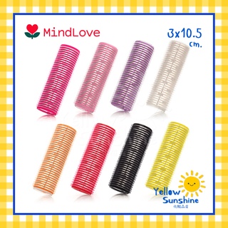 MindLove โรลม้วนผมสไตล์เกาหลียาวพิเศษ แกน 3x10.5 cm. โรลยาว 1 ชิ้น โรลม้วนผมแผ่นอลูมิเนียมนำความร้อน โรลม้วนผมหน้าม้า