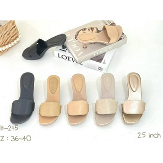 Niwa shoes รองเท้าสตรี ส้นสูง รหัสH-245 นิ่ม ใส่สบาย สูง 2.5 นิ้ว