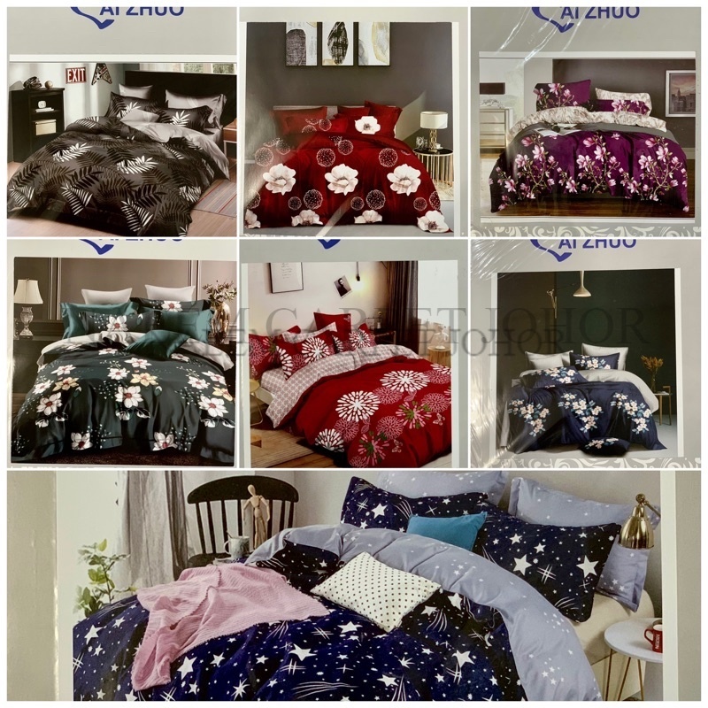 Queen Cadar 7 In 1 (TOTO) พร้อมผ้าพันคอ (7 ชิ้น) Al ZHUO Branded Queen Size 💥💥