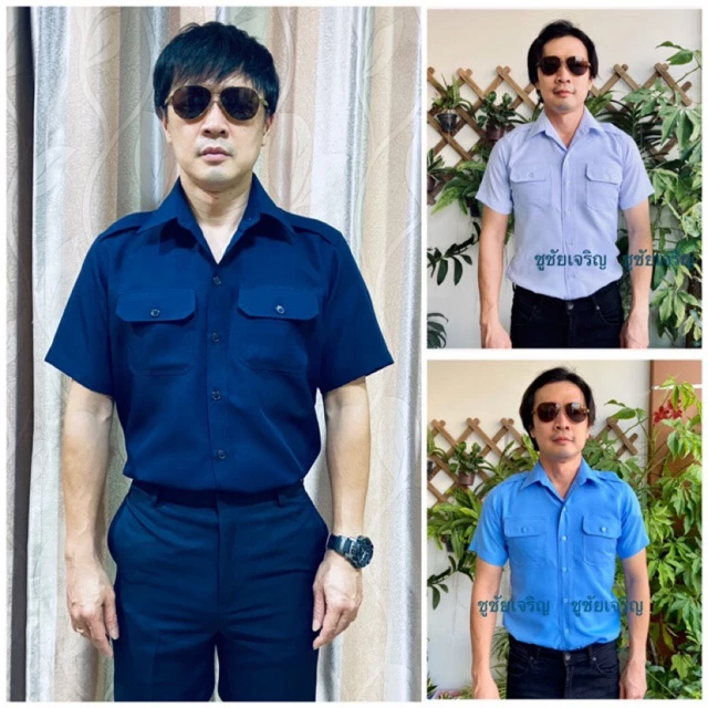 เสื้อรปภ.แขนสั้น คนขับรถ แท็กซี่ รถเมล์ มี 3 สี ผ้าโซล่อนอย่างดี 💯👍