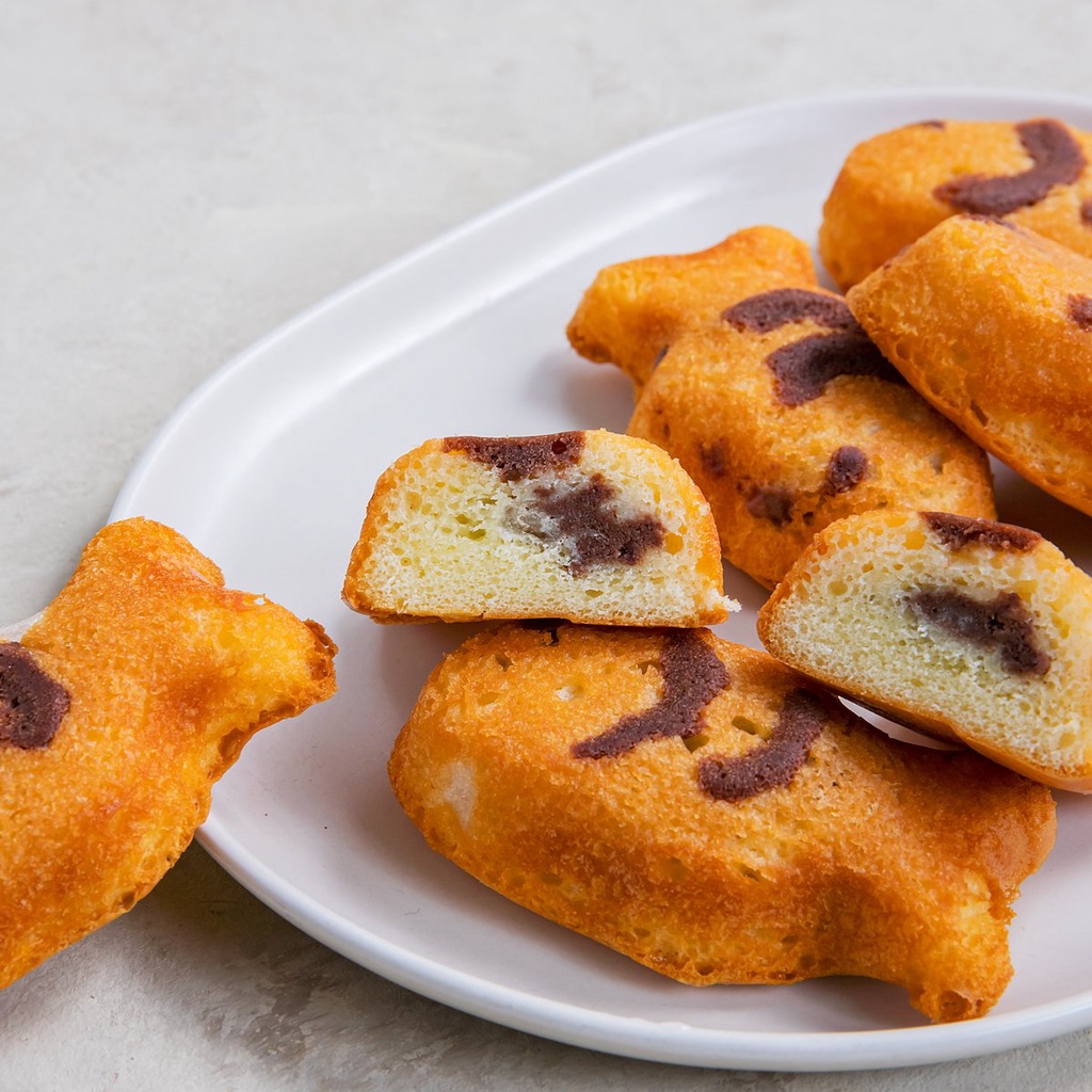 ขนมปังเกาหลี พุงออปัง 174g 6 ชิ้น เค้กเกาหลี เค้กสอดไส้ครีมช็อคโกแลต 붕어빵 ขนมปลา - รูปที่ 7