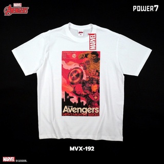 Power 7 Shop เสื้อยืดการ์ตูน ลิขสิทธ์แท้ MARVEL COMICS  T-SHIRTS (MVX-192)