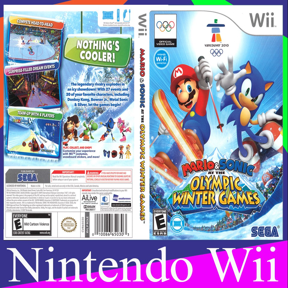 Mario & Sonic at the Olympic Winter Games (USA)[WII]