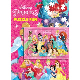 บงกช bongkoch Disney Princess PUZZLE FUN - The Royal Dream Team + กระเป๋าสตางค์และจิ๊กซอว์