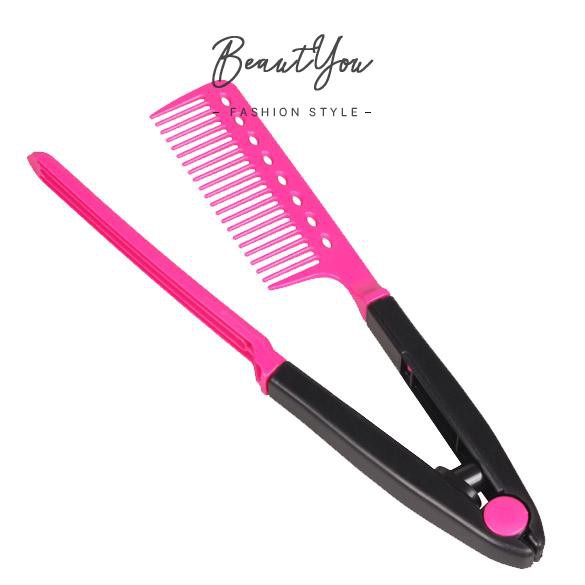 (beautyou) อุปกรณ์ทําผมหวีหนีบผมตรงแฟชั่น diy