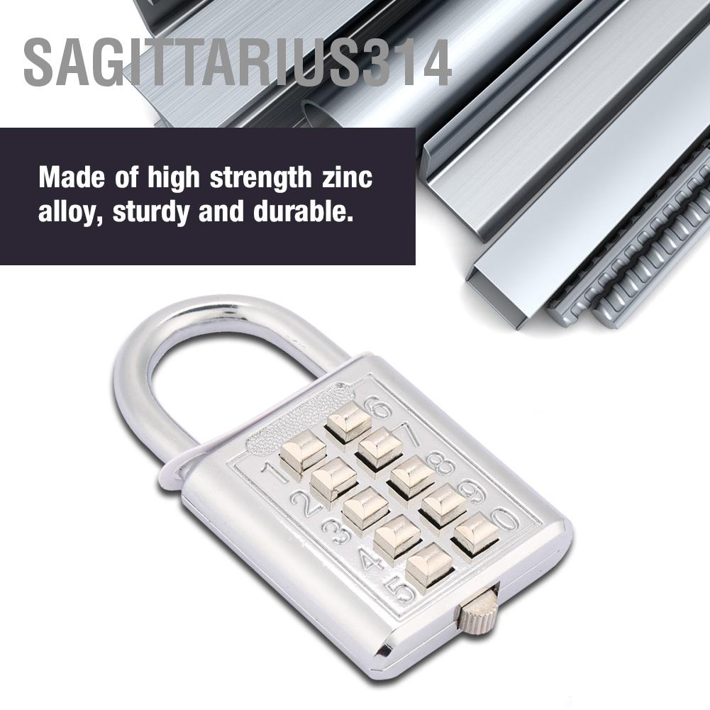 Sagittarius314 กุญแจล็อคประตู โลหะผสมสังกะสี 5 หลัก แบบใส่รหัสผ่าน สําหรับประตู โรงเรียน ยิม รั้ว ตู้

