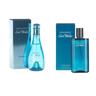 Davidoff cool Water for Women 100 ml. หรือ For Men 125 ml .