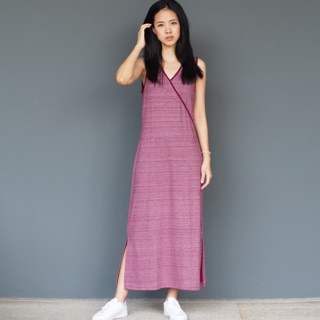 Basic Long Dress 2Tones