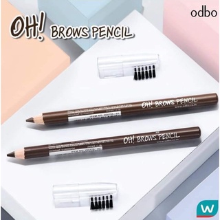 ⚡FLASH SALE⚡♡พร้อมส่ง  ODBO ดินสอเขียนคิ้ว SOFT DRAWING PENCIL &amp; BRUSH 1 แท่ง No.OD760(12pcs in a box)