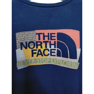 เสื้อยืด มือสอง แขนยาว งานแบรนด์ the north face อก 52 ยาว 30