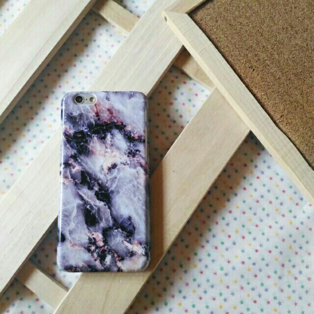 T07 : เคสลายหินอ่อนสีน้ำเงิน