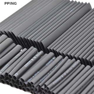 [LOV] Fashion 127Pcs Black Glue Weatherproof Heat Shrink Sleeving Tubing Tube Assortment Kit PPIN