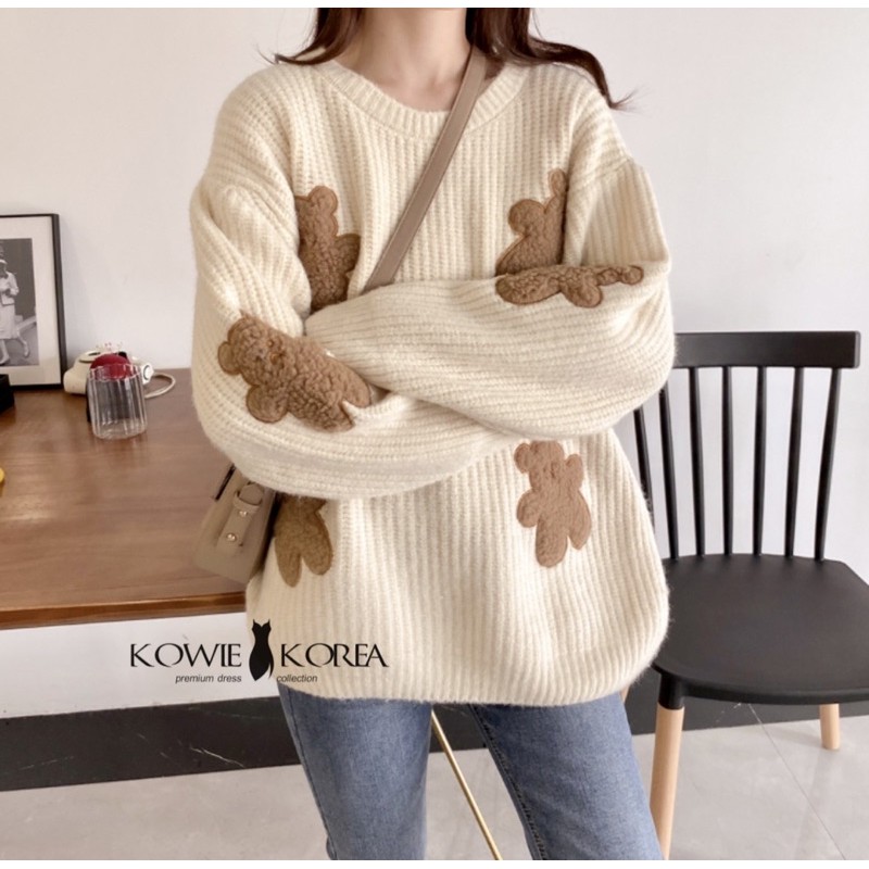 Kowie Korea เสื้อไหมพรม Teddy bear 🐻  (097)