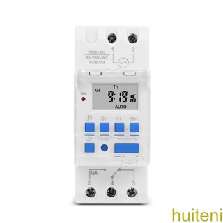 [huite]Electronic Time Switch Programmable Weekly LCD Digital Display Relay Timer Countdown Battery Operated Clock Water