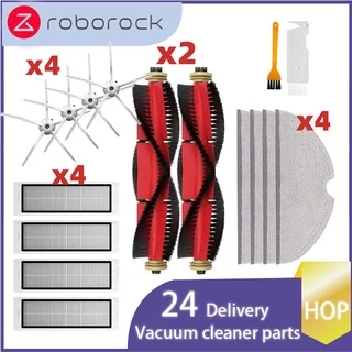 Roborock S5 S5 Max S50 S55 S51 S6 S6 MaxV S6 Pure E4 E5 หุ่นยนต์ดูดฝุ่น อุปกรณ์เสริมเครื่องดูดฝุ่นหุ่นยนต์ของ แปรงด้านข้าง แปรงหลัก แผ่นกรอง Hepa กรอง ผ้าขี้ริ้ว ไม้ถูพื้น ฝาครอบแปรงหลัก ล้อ ล้ออเนกประสงค์