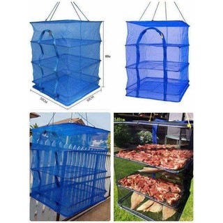 พร้อมส่ง มุ้งคอนโดตากอาหาร 3ชั้นขนาดใหญ่ 9ช่อง