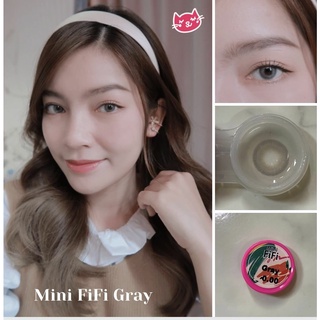 Mini Fifi Gray/สีเทา [สายตาสั้น -0.00 ถึง -10.00] Size Mini (S) ขนาดเล็ก / คอนแทคเลนส์ / ยี่ห้อ Kitty Kawaii