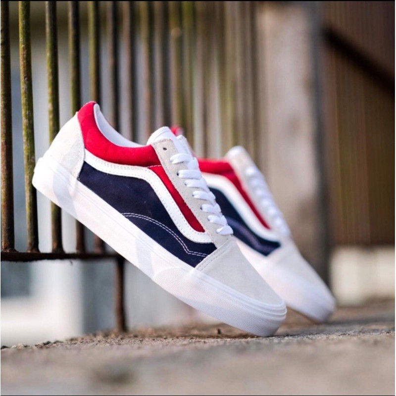 vans old skool limited edition red white navy