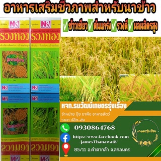 🌾🌾รวงทอง​👉สูตรกระทุ้งรวง🌾🌾อาหารเสริมชีวภาพสูตรพิเศษสำหรับนาข้าว✅ข้าวเขียว🌱🌱✅ต้นแกร่ง✅รวงดี​🌾🌾✅ผลผลิตสูง