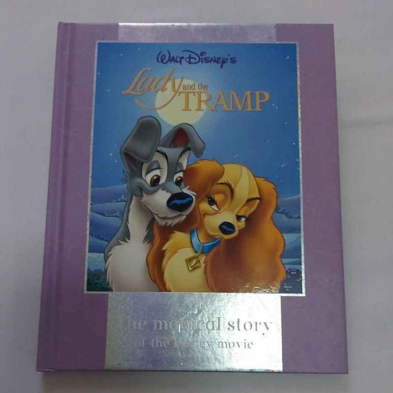 หนังสือนิทานดิสนีย์ขนาดกลาง Lady and the Tramp มือสอง