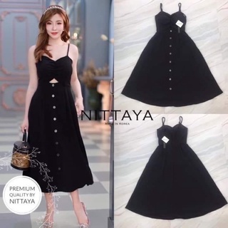 ❤️พร้อมส่ง❤️Nittaya ชุดเดรสสีดำ