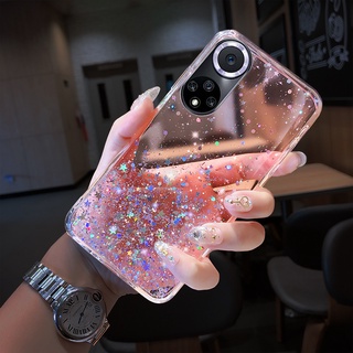 เคสโทรศัพท์มือถือแบบนิ่ม TPU ใส แต่งกลิตเตอร์ดาว ไล่โทนสี หรูหรา สําหรับ HUAWEI Nova 9 SE 9SE Pro 9Pro Honor 50 50Pro 50SE Nova9