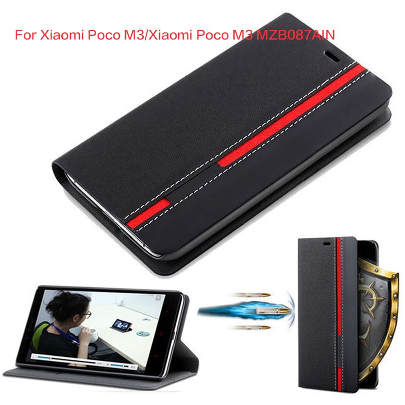 Cowboy PU Leather Phone Bag Case For Xiaomi Poco M3 Flip Case For Xiaomi Poco M3 MZB087AIN
