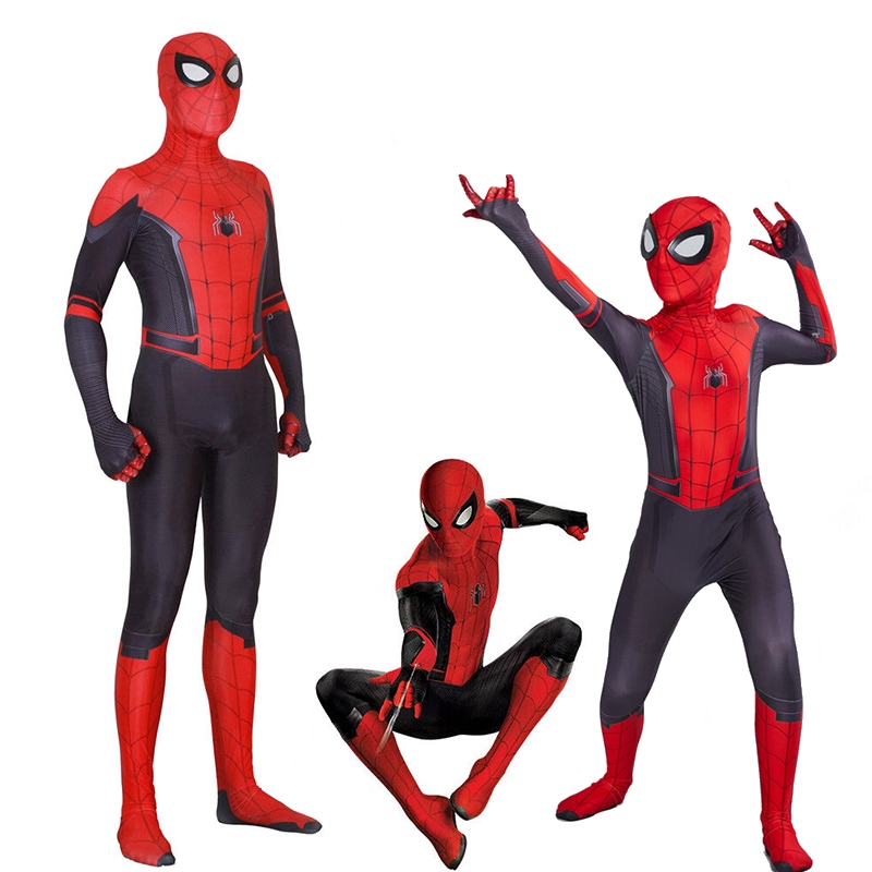 Spiderman Costume Anime One-Piece Tights Children Cosplay Costume Show,Child-XS
