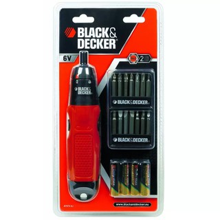 BLACK&amp;DECKER ไขควงไฟฟ้า 6V (ใช้ถ่าน)