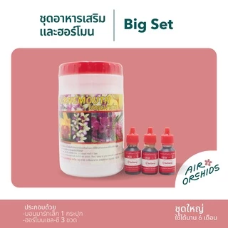 ชุดปุ๋ยบำรุงกล้วยไม้ แคคตัส ไม้ประดับทุกชนิด (บอนมาร์ท และ ฮอร์โมน เชล-ซี)