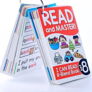 (พร้อมส่ง) Phonics Flash Card การ์ดฝึกอ่าน I Can Read Set Level 1-15