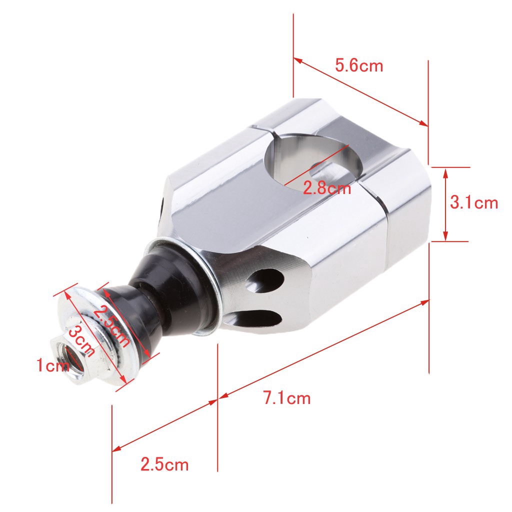 2x 28 มม . 1 1 1/8 แฮนด ์ Riser Mount รถจักรยานยนต ์ Dirt Bike ATV - รูปที่ 6