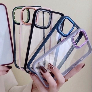 (พร้อมส่งจากไทย) เคส Oppo เคสขอบสีโครเมี่ยมกล้อง(JU) A16 A16k A5s/A7/A12/F9 Reno7(5G) Reno7z(5G) A95 A74(4g)