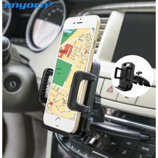 ที่วางสมาร์ทโฟนสากล   ขายึดช่องซีดี    ตัวยึด GPS     ตัวยึดช่องเสียบการ์ดซีดี    ที่วางโทรศัพท์ในรถ    ปุ่มปรับที่วางโทรศัพท์    การปรับหมุน 360 องศา    เหมาะสำหรับ 4-6.5 นิ้ว