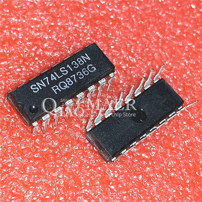 ชิ้นส่วนอิเล็กทรอนิกส์ Sn74Ls138N Hd74Ls138P 74Ls138 Ic Dip-16 10 ชิ้น