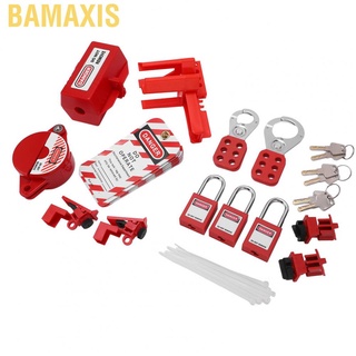 Bamaxis Electrical Lockout Tagout Kit Circuit Lock Outs Set Breaker Lockouts Device with Storage Bag