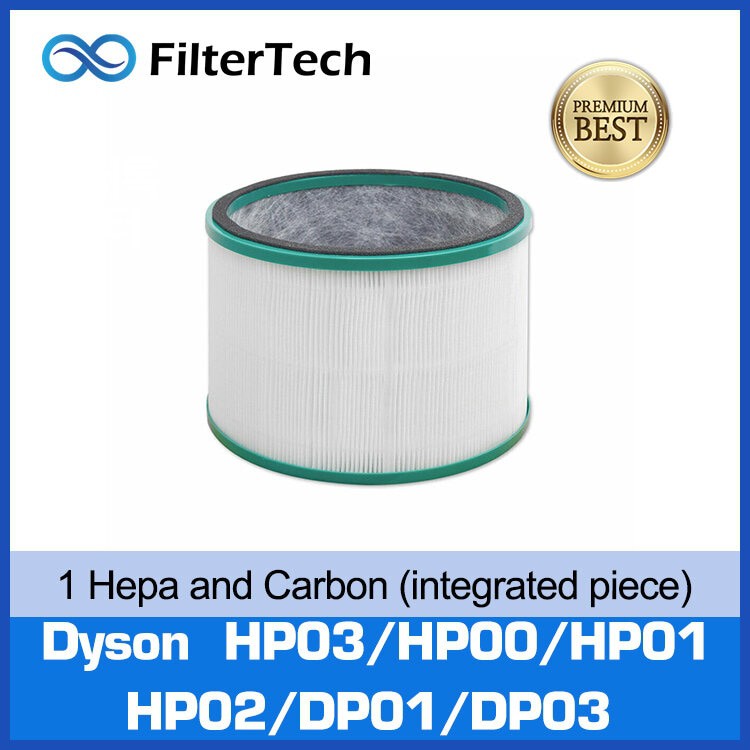 Filtertech - ไส้กรองเครื่องฟอกอากาศ ชุด 1 ปี - Dyson HP03/HP00/HP01/HP02/DP01/DP03